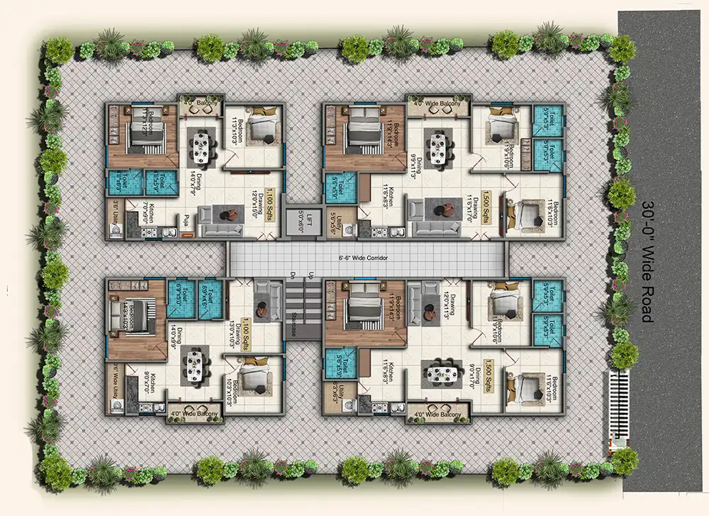 Floor Plan Vilaasam Block1a